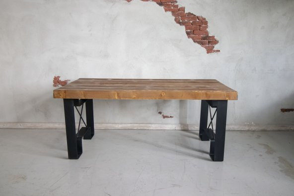 Deryawood Masif Ahşap Yemek Masası 120cm X 85cm - Resim 2