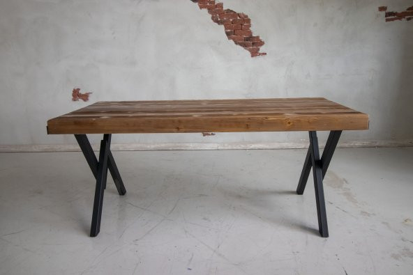 Deryawood Masif Ağaç Yemek Masası 240*85 Cm ürün görseli