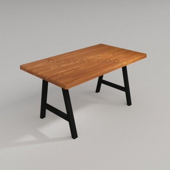 Deryawood Masif Ahşap Agena Mutfak Masası 60*120*76 Cm - Resim 2