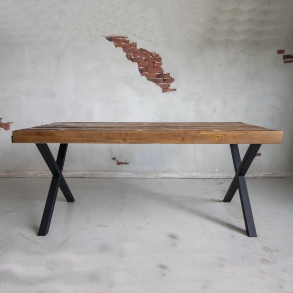 Deryawood Masif Ahşap Yemek Masası 140cm X 85cm - Resim 2