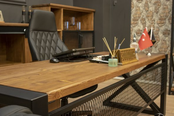 Masif Ahşap Çalışma Masası 160cm X 85cm - 2