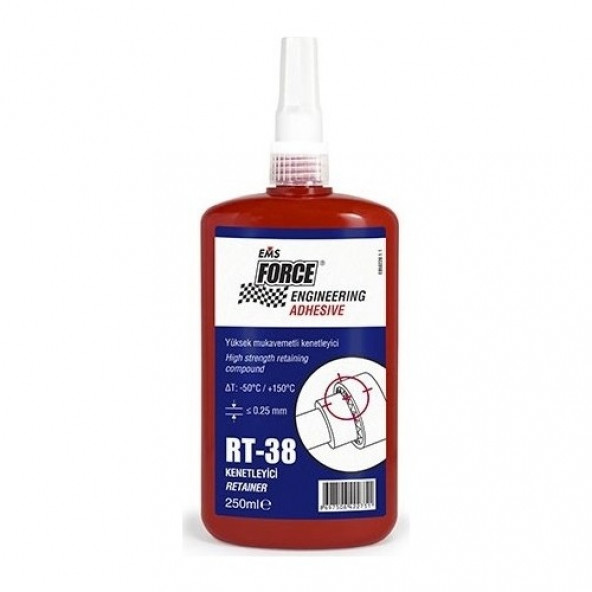 Ems Force Kenetleyiciler Rt-38 Rulman Kenetleyici 250 ml 1 Adet