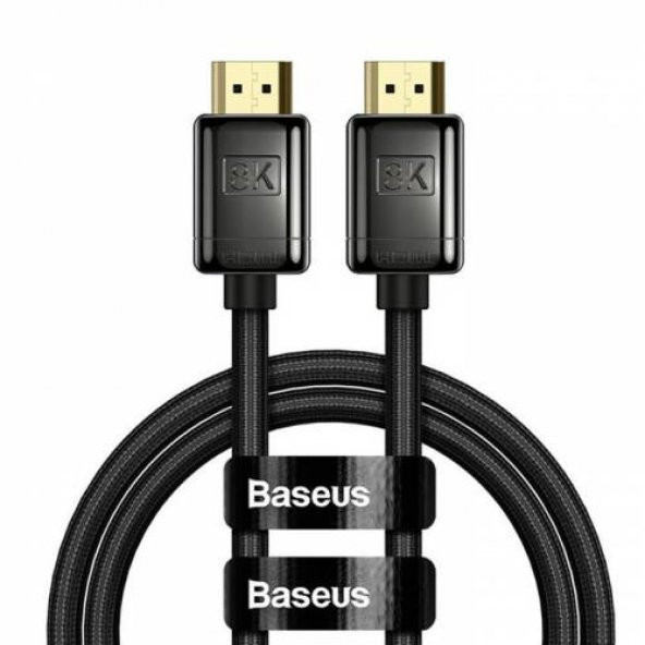 Baseus 1 Metre HD Series 120hz 8K HDMI to HDMI 2.1V HDMI Kablosu Görüntü Aktarım Kablosu