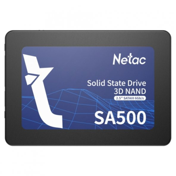 Netac SA500 NT01SA500-512-S3X 2.5 512GB 520-450MBs SATA3 SSD Sabit Disk