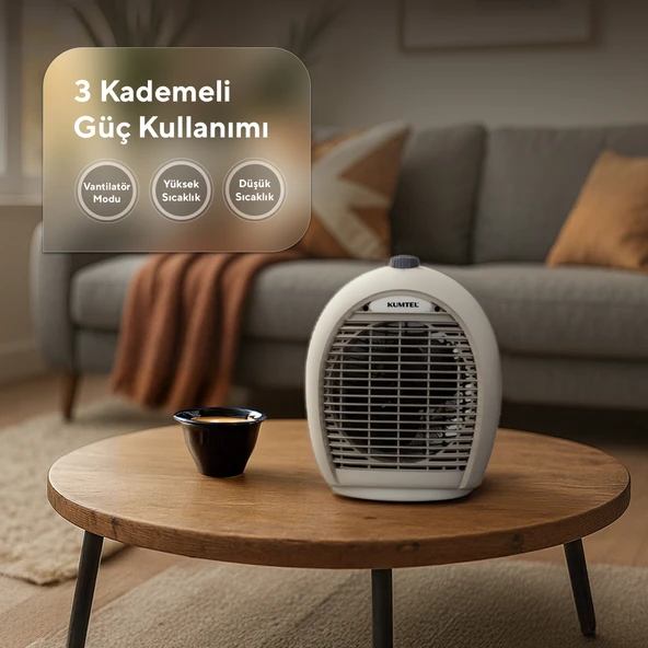 Kumtel LX-6331 2000 W Fanlı Isıtıcı - 4