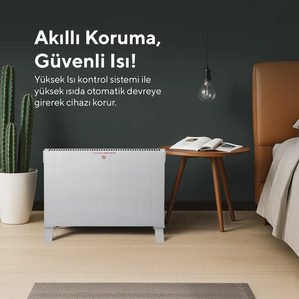Kumtel Beyaz Konvektör Isıtıcı 2000W HC-2930 - 4