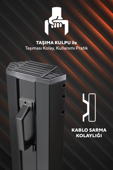 Kumtel MH-2300 Orbit Dual 2300 W Kule Tipi Infrared Isıtıcı - 4