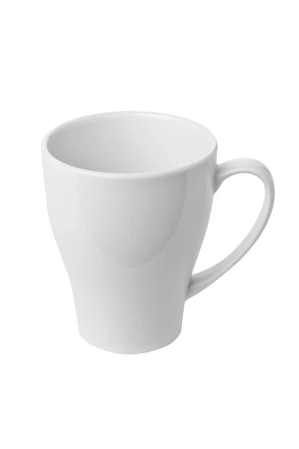 Güral Porselen Salsa Mug Bardak Sade (Mugs01sl00) 300 cc Beyaz