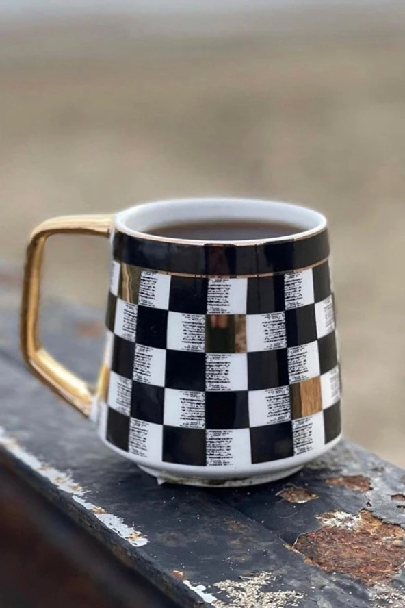 Acar My Mug Dama Desenli Porselen Kupa
