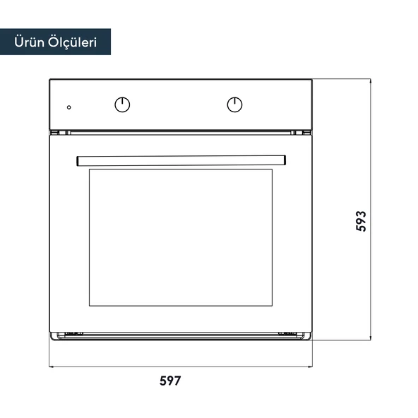 KUMTEL Siyah 2 li Set (Fırın-Ocak) - 3