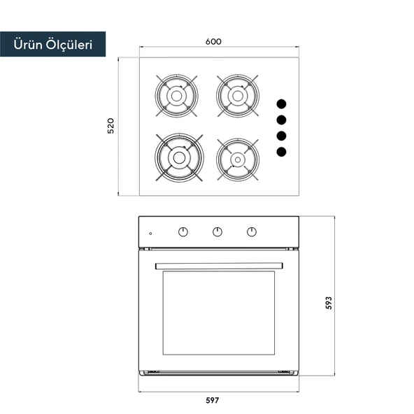 KUMTEL Siyah 2 li Set - Resim 4