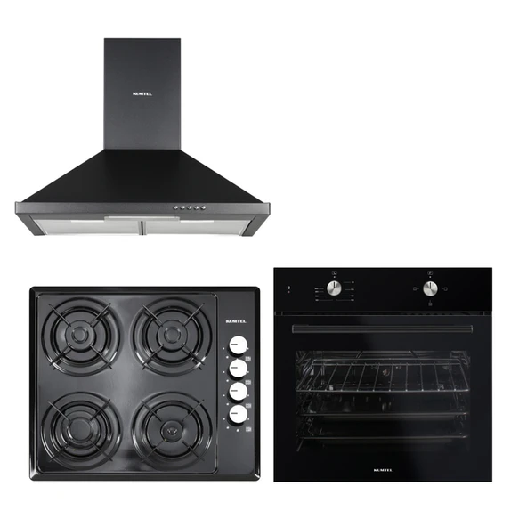 KUMTEL Siyah Basic Ankastre Set