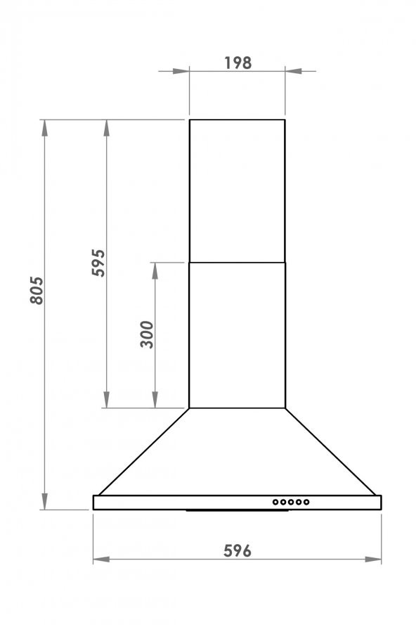 Kumtel Siyah Davlumbaz DP6-S - 3