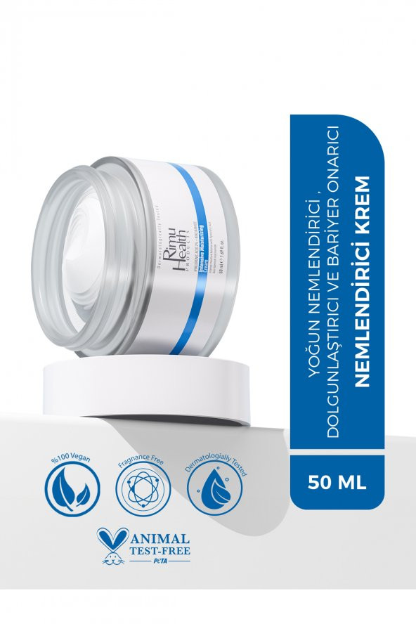 Rimu Health Cilt Tonu Eşitleyici Ve Yoğun Nemlendirici Yüz Kremi 50 Ml( Hyaluronic Acid - Niacinamide ) Rm000108