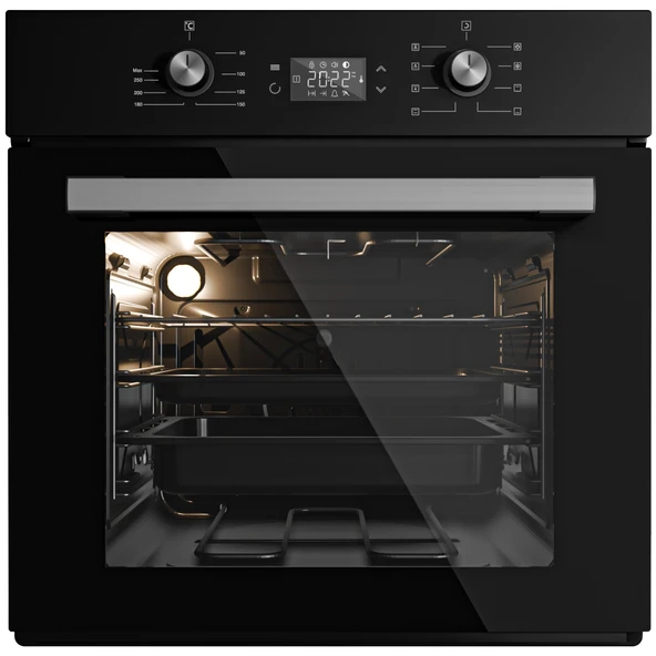 KUMTEL Digital Siyah Ankastre Fırın 8 Prog. B66 - SF2 (DDT)