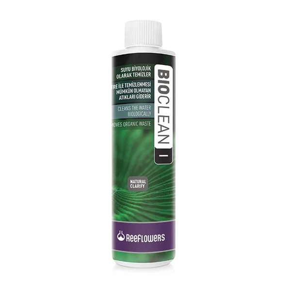 Reeflowers BioClean I 1000 ml  Skt: 12/2025 Su Temizleyici Tatlı ve Tuzlu akvaryumları için Suyu Biyolojik Olarak Temizler