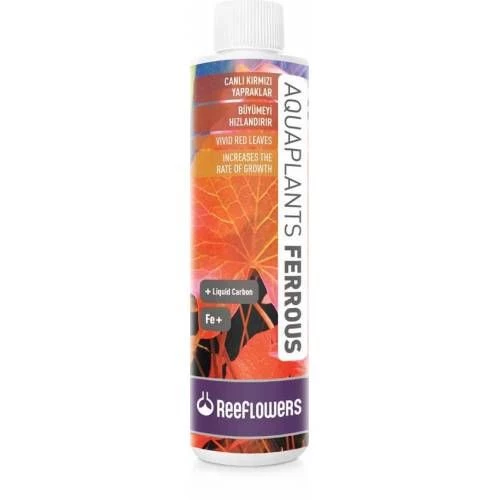 ReeFlowers AquaPlants Ferrous 85 ml. Skt:06/2027 Bitkili Akvaryum İçin , Büyümeyi Hızlandırır, Canlı Kırmızı Yapraklar