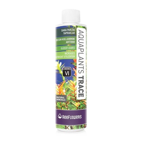 ReeFlowers AquaPlants Trace VI 500 ml. Skt:06/2028 Bitki Akvaryumları için  Sıvı Katkı Maddesi, Daha Parlak Yapraklar, Besin Kullanımını Arttırır. ürün görseli