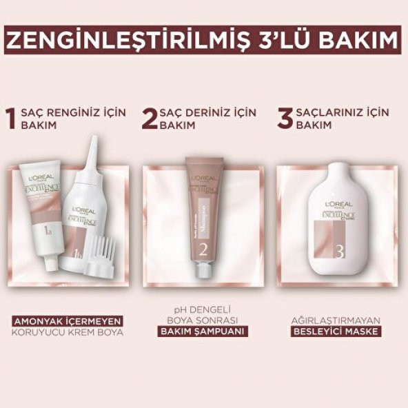 L’oréal Paris Excellence Creme Nude Renkler Saç Boyası – 4u Nude Kahve - 4