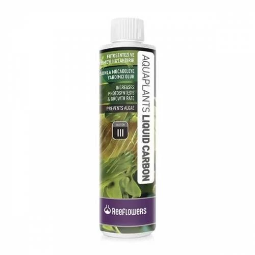 ReeFlowers AquaPlants Liquid Carbon III 85 ml. Skt:12/2027 Akvaryum Bitki Sıvı Gübre Fotosentezi hızlandırır