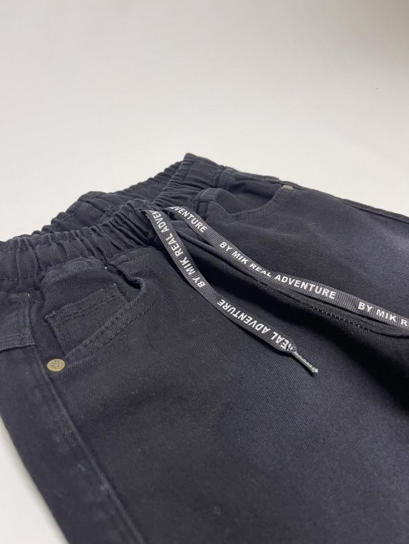 Erkek Çocuk Siyah Şardonlu Kot Pantolon (Bir beden büyük almanız tavsiye edilir.) - 2