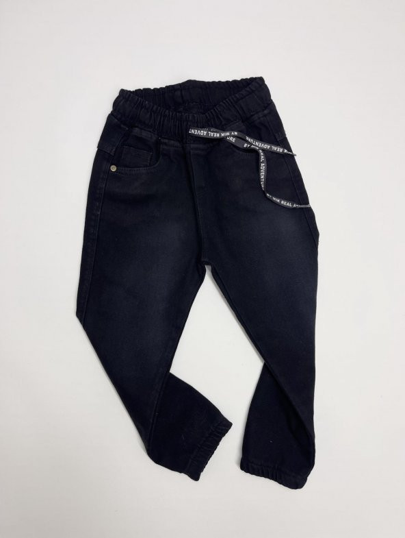 Erkek Çocuk Siyah Şardonlu Kot Pantolon (Bir beden büyük almanız tavsiye edilir.) - 4