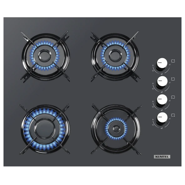 Kumtel Antrasit ( Gri ) Cam Digital  Dokunmatik Ankastre Set - 8 Prog - 3