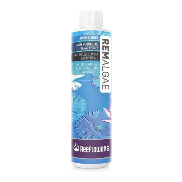Reeflowers RemAlgae 500 ml. Skt:11/2027 Yosun Giderici Tatlı Tuzlu ve Bitkili Akvaryumlar için