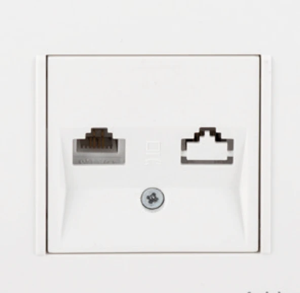 Netelsan  Data Prizi Rj 45 Cat6 + Çerçeve Dahil ürün görseli 1