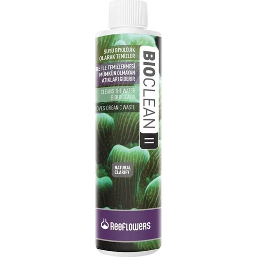 Reeflowers BioClean II 250 ml. Skt:07/2028 Su Temizleyici Tatlı ve Tuzlu akvaryumları için Suyu Biyolojik Olarak Temizler ürün görseli