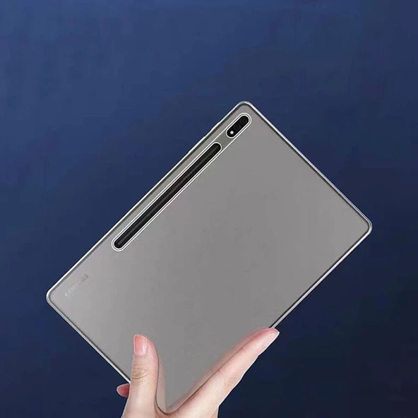 Vendas Samsung Galaxy Tab S8 Ultra SM-X900 Uyumlu Şeffaf Süper Silikon Tablet Kılıfı - 7
