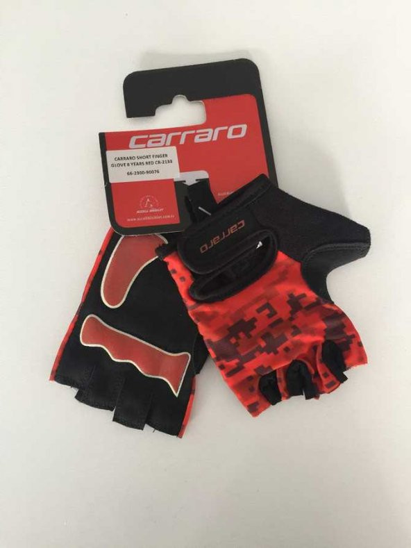 Carraro KISA PARMAK ELDİVEN ÇOCUK 8 YAŞ CR-2133 - KIRMIZI