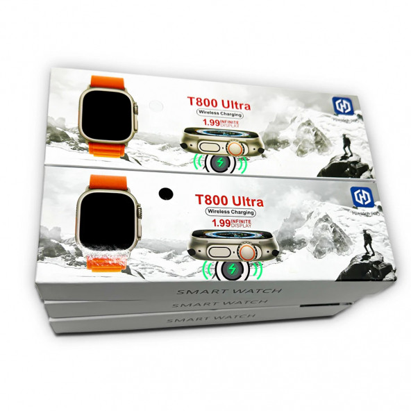 T800 Ultra 49 Mm Yeni Seri 8 Smartwatch Akıllı Saat 2 Inç Kablosuz Şarj Bluetooth Aramalar - Resim 2