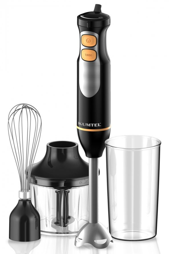 KUMTEL  Siyah El Blender Seti Çok Fonksiyonlu