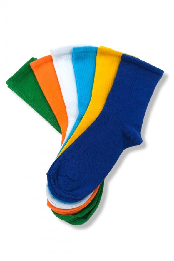 Çorap Tutkunlarına Özel: 6'lı Rengarenk Yumuşacık Çorap Seti