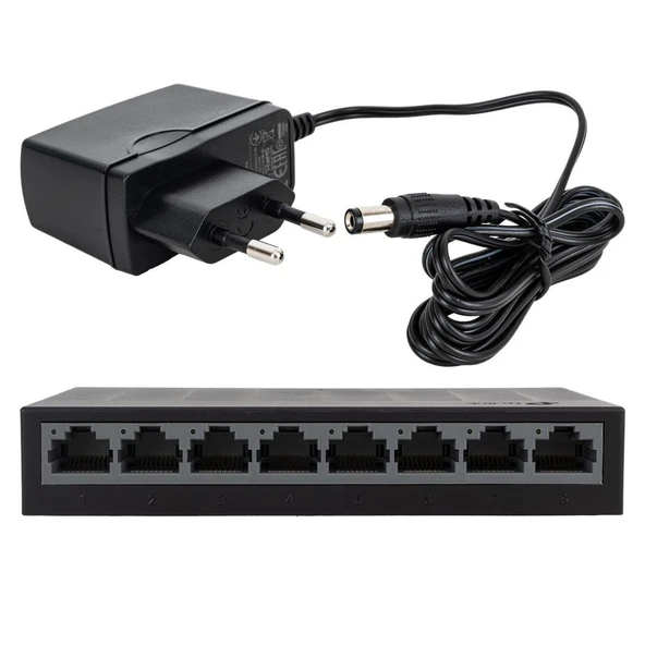 Tp-Link LS1008G 8 Port 10 100 1000 Mbps Masaüstü Gigabit Desktom Switch - 4