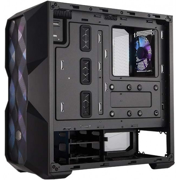 Cooler Master MasterBox TD500 Siyah ARGB 4x120mm Fanlı Tempered Glass, Kristal Mesh Ön panelli MidTower Kasa - 2