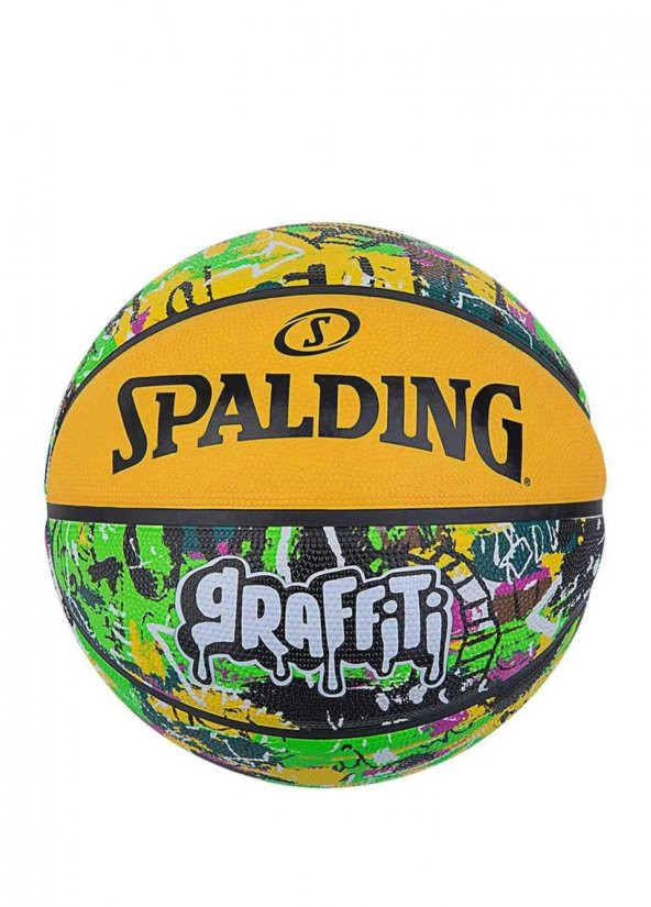 Spaldıng Basketbol Topu Green Yellow Graffıtı No:7 84374Z