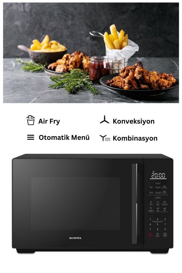 Kumtel Air Fryer Mikrodalga Kombo Fırın - 3