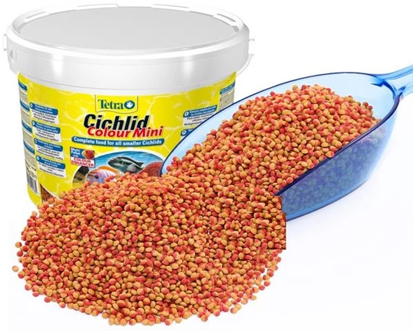 Tetra Cichlid Colour Mini 100 gr Skt :03/2026 Orjinal Kovadan Bölme Anadolu Pet Ürünüdür