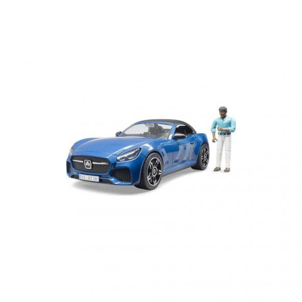 Bruder Roadster Araba Mavi-Şoförü 03481 Lisanslı Ürün