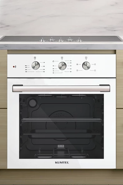 KUMTEL Turbo Fanlı Beyaz Ankastre Fırın B66 - SF2 (MT) - 2