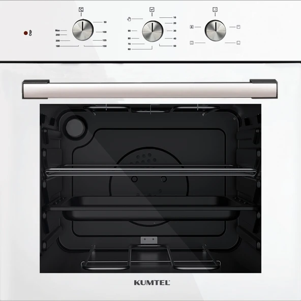 KUMTEL Beyaz 2li Ankastre Cam Set - 3