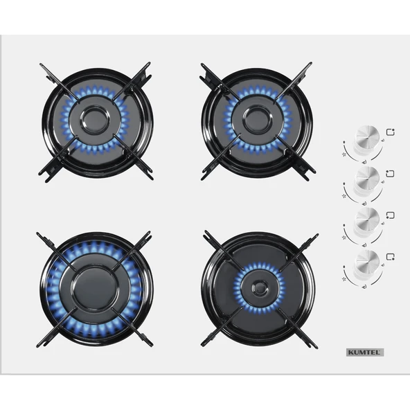 KUMTEL Beyaz 2li Ankastre Cam Set - 2
