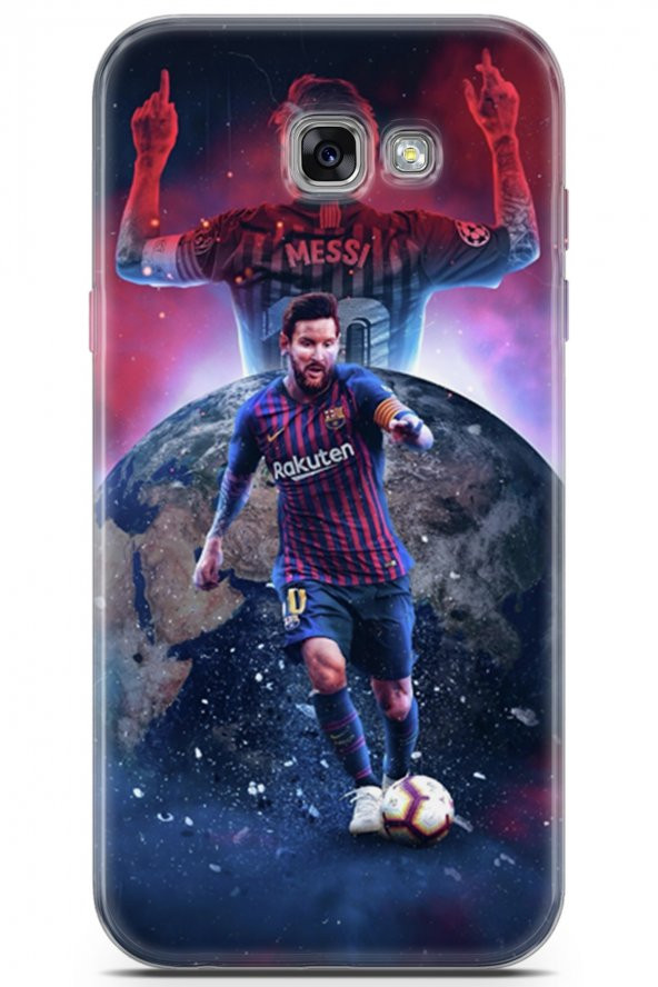 Samsung Galaxy A3 2017 Uyumlu Kılıf Milano 19 Lionel Messi Tam Koruma Kılıf Kırmızı