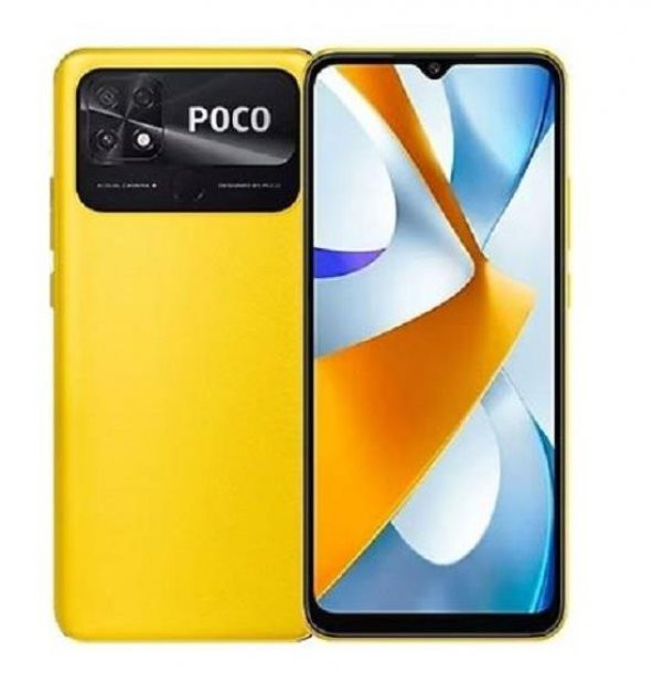 Poco C40 3GB Ram 32GB Sarı (Poco Türkiye Garantili)