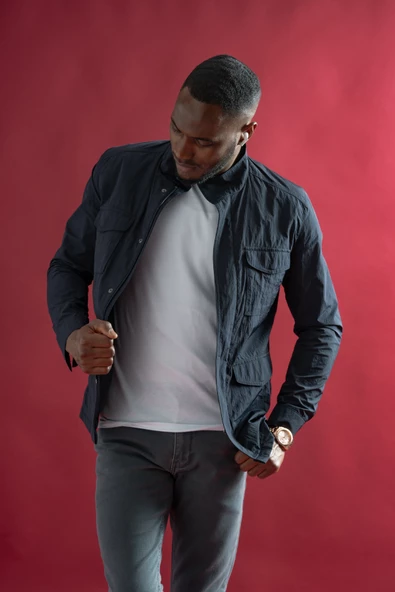 Slimfit Çıt Çıt Ve Fermuar Kapamalı Dik YakaYan Ve Üstten Kapak Cepli Astarlı İnce Baharlık Mont - 10