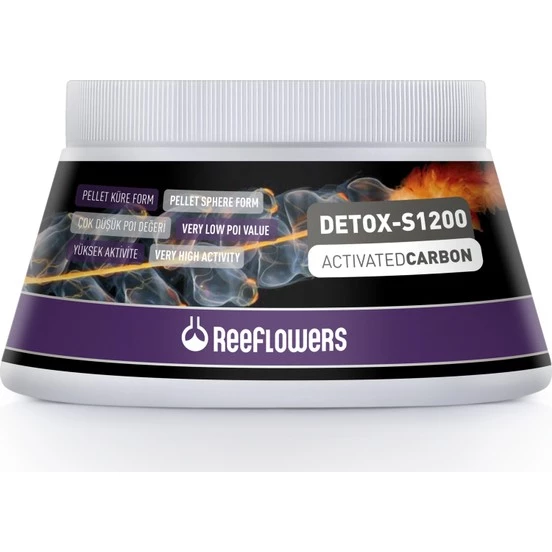 Reeflowers Detox-S1200 Activated Carbon 190 gr 250 ml Skt: 01/2027