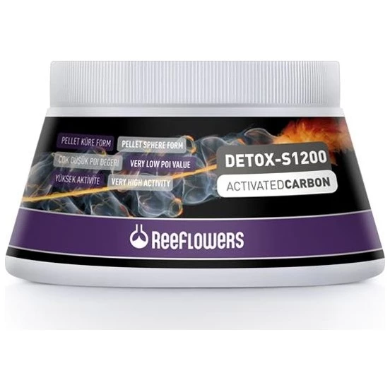 Reeflowers Detox-S1200 Activated Carbon 380 gr Skt: 01/2027