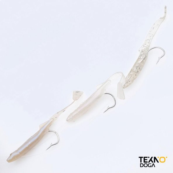 TAMSET 5cm Raglu Bait Worm Çapari 3 Köstekli - 3
